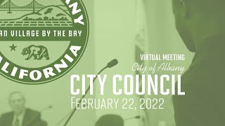 Albany City Council - Feb. 22, 2022