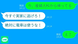 【LINE】臨月の嫁に「今すぐ逃げろ！絶対に電車を使うな！」と旦那からLINE→嫁いびりで絶縁したDQN姑からの逃走劇