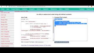 Hardcoded string replacement with constant in Java code; String constant; www.easycodeforall.com .