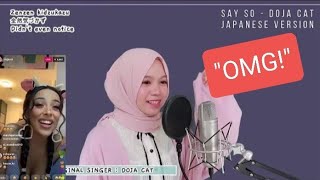 Say So Doja Cat Reacts To Rainych Japanese Cover Side By Side