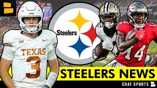 Steelers Rumors: TRADE For Chris Olave, Chris Godwin? + ESPN Predicts PIT Drafts Quinn Ewers In 2025