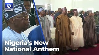 Tinubu, Shettima, Akpabio, Others Render Nigeria's New National Anthem, 'Nigeria We Hail Thee'