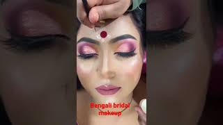 #short ✅बंगाली ब्राइडल मेकअप लुक ||Bengali bridal makeup look||Youtube#short