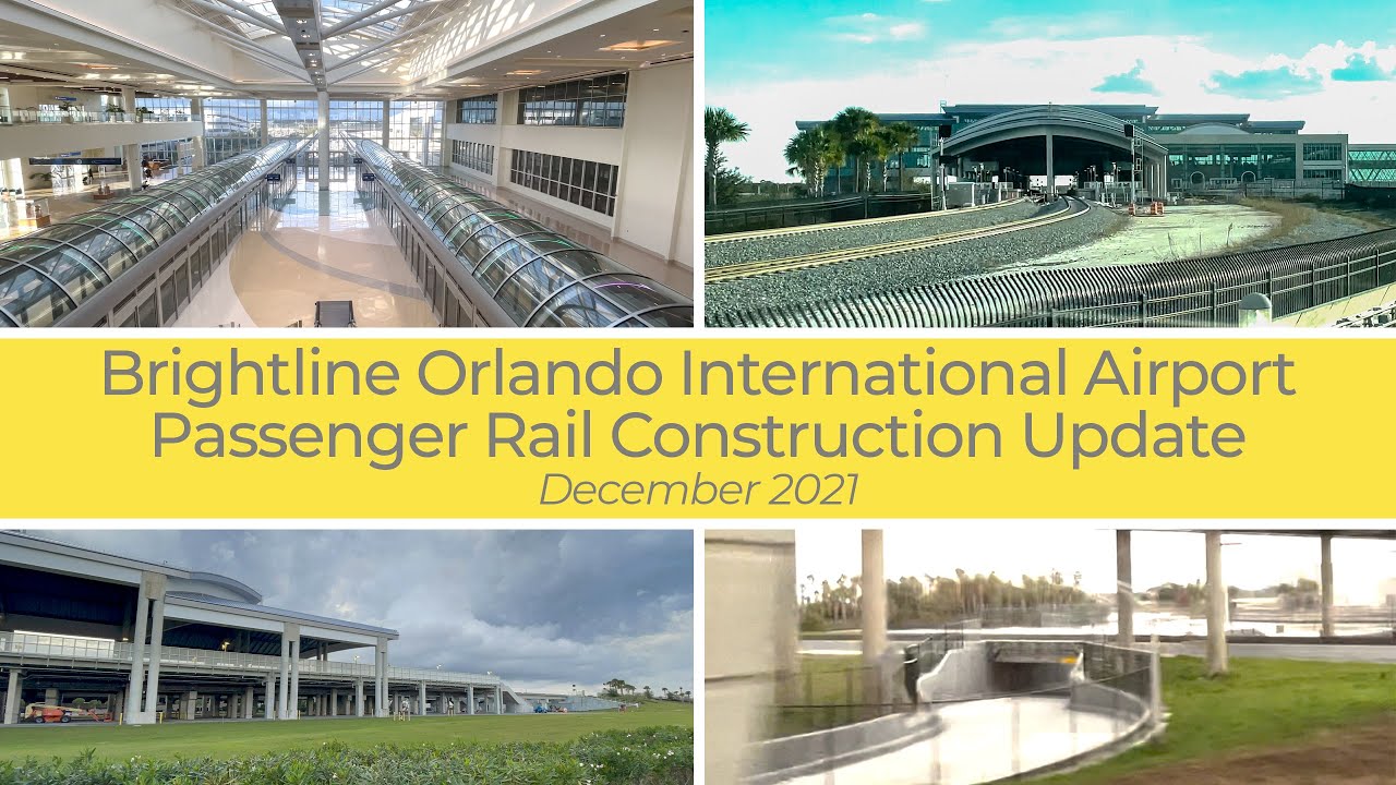 Brightline Orlando International Airport Passenger Rail Construction ...