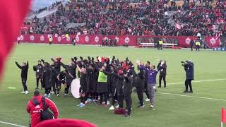 Canada Soccer historic win over USA in Hamilton-Post Game Chant
