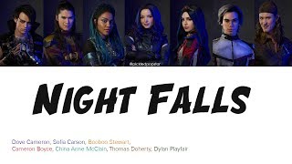 Night Falls - Descendants 3 Cast (Color Coded Lyrics)
