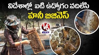 Harvesting Pure Honey | Bee Keeping | Woman Entrepreneur Anusha | V6 Life