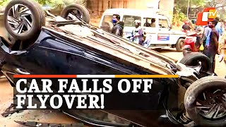 Shocking! Car Falls Off Flyover, Driver Critically Injured | OTV News