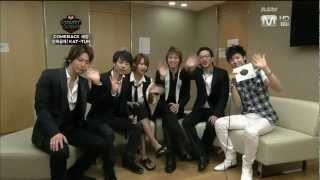 kat-tun \u0026 minhyuk on mnet countdown (eng sub)