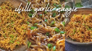 Chilli Garlic Maggi l Cook with Prabha