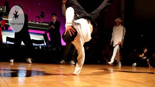 Bboy Shigekix with two fire rounds at full throttle 2020