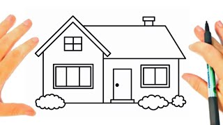 How to draw a house Teaching drawing drawing easy
