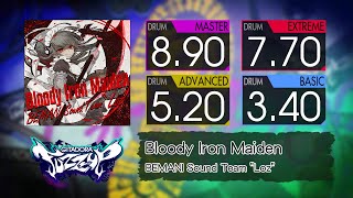 【GITADORA】 Bloody Iron Maiden (MASTER ~ BASIC) Drum