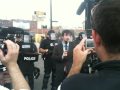 Daily Show Taping At G20 In front of Riot Police