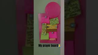 Week one of prayer board🙏🩷#God