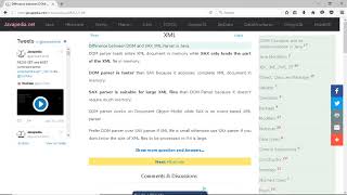 Difference between DOM and SAX XML Parser in Java. | javapedia.net