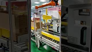 Robot Case Packer \u0026 Robotic Palletizer #palletizing #roboticpalletizer #robotcasepacker #casepacker