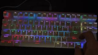 Motospeed CK101 RGB keyboard unboxing and full demonstration - a pleasant surprise