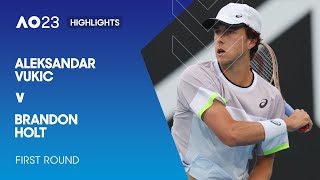 Aleksandar Vukic v Brandon Holt Highlights | Australian Open 2023 First Round