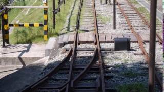 桜谷軽便鉄道 - 風の峠駅 鈍端分岐器転換往復