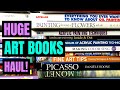 Huge Art Book Haul - Books About Watercolor, Acrylic, and Oil Painting