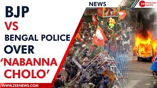 Police and BJP workers clash in Bengal over ‘Nabanna Cholo’ rally | Zee English News