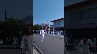 住吉神社祭典2024 中日 東浜組 新田会館で大回転！