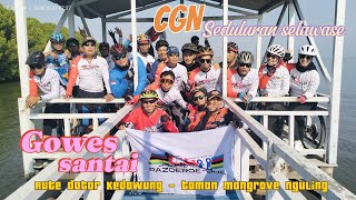 Gowes santai yang penting kumpul Rute datar Taman Mangrove Nguling - Pasuruan