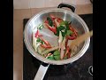 素 白蠔菇泰式小炒 veg thai stir fry with white oyster mushroom。