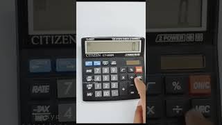 How to switch off citizen CT-555N calculator #calculatortechnique #shortcuts #tech