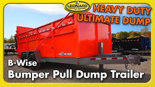 HEAVY DUTY ULTIMATE DUMP - B-Wise DU16-15 Dump Trailer