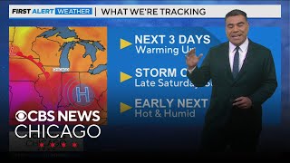 Warming up next 3 days in Chicago; hot and humid early next week