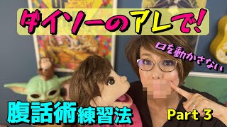 【お茶の間腹話術ミィチェル　＃60】ダイソーのアレで！腹話術練習法　口を動かさない！！Part3