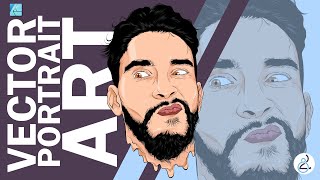 Drawing Vector Portrait Practice Session in Affinity Designer 🎨