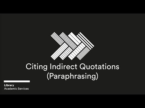 Do you cite indirect quotes?