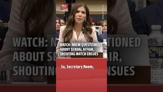 Noem Questioned About Affair, Shouts Over Representative #kristinoem #ice #dhs #news #politics