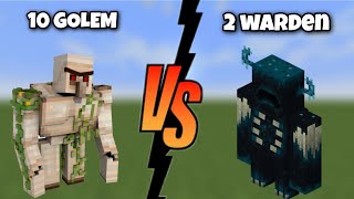 2 Warden vs 10 Golems - 2 Warden vs 10 Golems