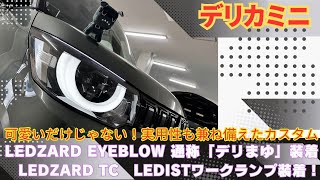 デリカミニの新商品！「デリまゆ」装着！デリ丸と共に凛々しく進化！実用面もカッコよさも兼ね備えた3拍子カスタム♪