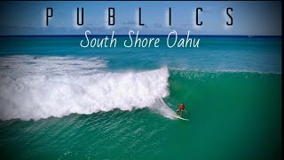 Long Rides, Nice Waves, No Crowd, Shallow Reef | Surfing Public's Waikiki (Drone)