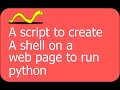 Use and interactive shell with Python on a web page (wordpress)