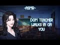 [ASMR] [ROLEPLAY] dom teacher walks in on you (binaural/F4A)