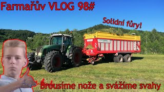 Farmařův VLOG 98# Poslední senáže na kopcích | Broušení nožů