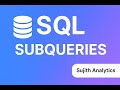 SQL Tutorials | Sub queries