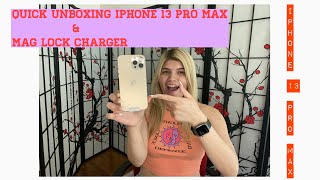 iPHONE 13 pro max unboxing \u0026 mycharge MAGLOCK wireless charger