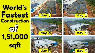 world fastest construction by epack prefab | #rslive | #4k |  Factory Build