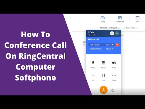 How To Conference Call On RingCentral Computer Softphone