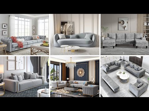 100 Modern Gray Sofa Set Design Living Room Sofa Design Ideas Youtube