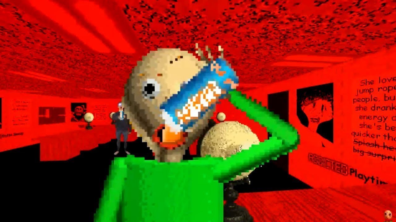 Never Give Baldi Energy Drinks Baldi S Basics Mod Youtube