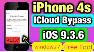 iphone 4s (A1387) icloud Bypass | iphone A1387 Remove icloud without macbook | windows 7 free tool