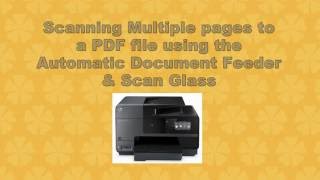 HP Officejet Pro 8620 | 8630 : Scan multiple pages using the ADF & Scan Glass